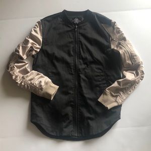 Jaywalker black and bronze bomber jacket